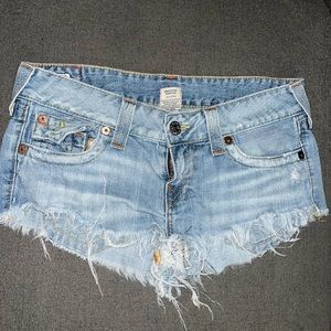 Vintage True Religion Joey Cut Off Short